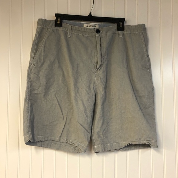 Quiksilver Men's Casual Gray Shorts Size 38 9” Inseam - Picture 1 of 4